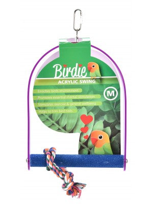 Acrylic Frame Bird Swing Medium